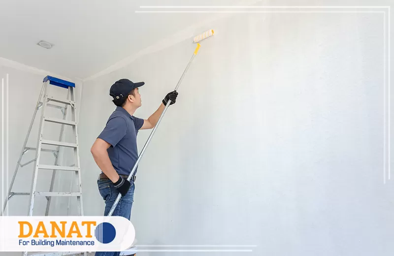 دهانات خارجية وواجهات في ام القيوين 0545248958 دانات اللؤلؤ يدهن صباغ في ام القيوين الأسقف والجدران برول طويل لتغطية متساوية وتشطيب نظيف يناسب منزلك اليوم بدقة.