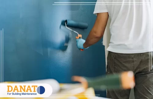 معلم دهانات في الفجيرة 0545248958 شركة دانات اللؤلؤ فني دانات ينفذ أعمال الدهانات الحائطية بدقة واحترافية عالية.
